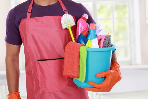 Professional upholstery cleaning for a fabric sofa