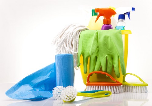 Cleaning supplies for mattress stain removal