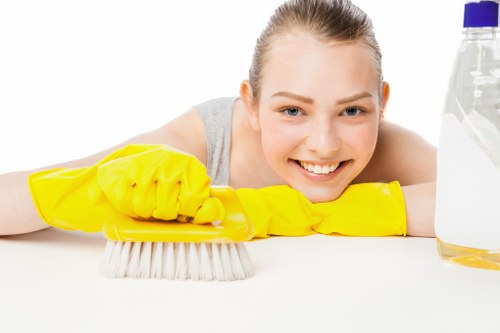 Professional move out cleaning preparation in an empty property