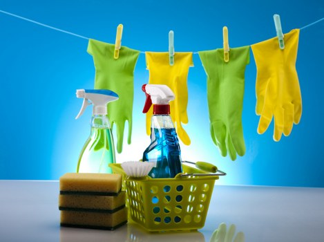 Organized home space maintained through regular cleaning